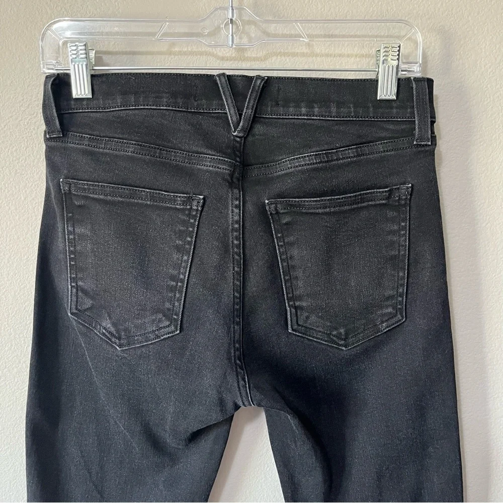 Veronica Beard Jeans Emma Skinny Mid Rise Onyx Black Size 28